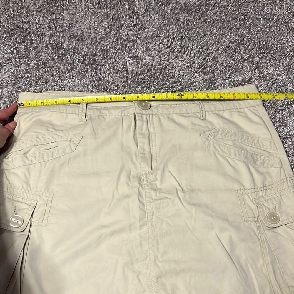 Beige Cargo Mini Skirt - Picture 4 of 5